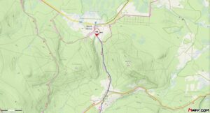 mapka uzavírky mostu u Nové Hůrky směrem na jezero Laka dne 25.8. od 6:00 do 14:00 hodin