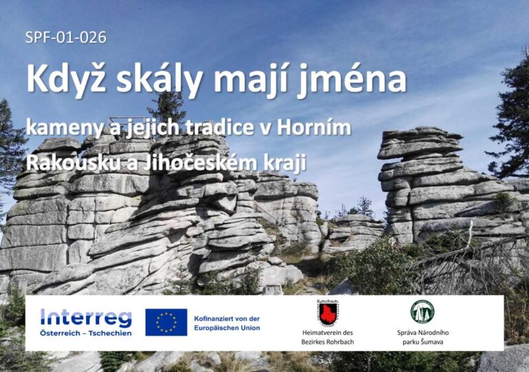 Banner projektu Když skály mají jména