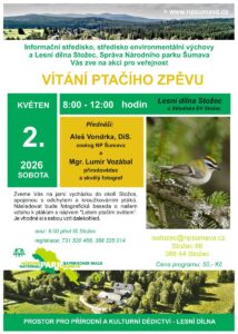 Pozvanka na akci Vítání ptačího zpěvu