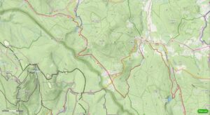Mapka omezení na turistické cestě mezi jezerem Laka a Prášily 1.9.-25.10.2026