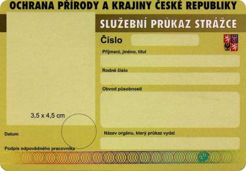 Služební průkaz strážce